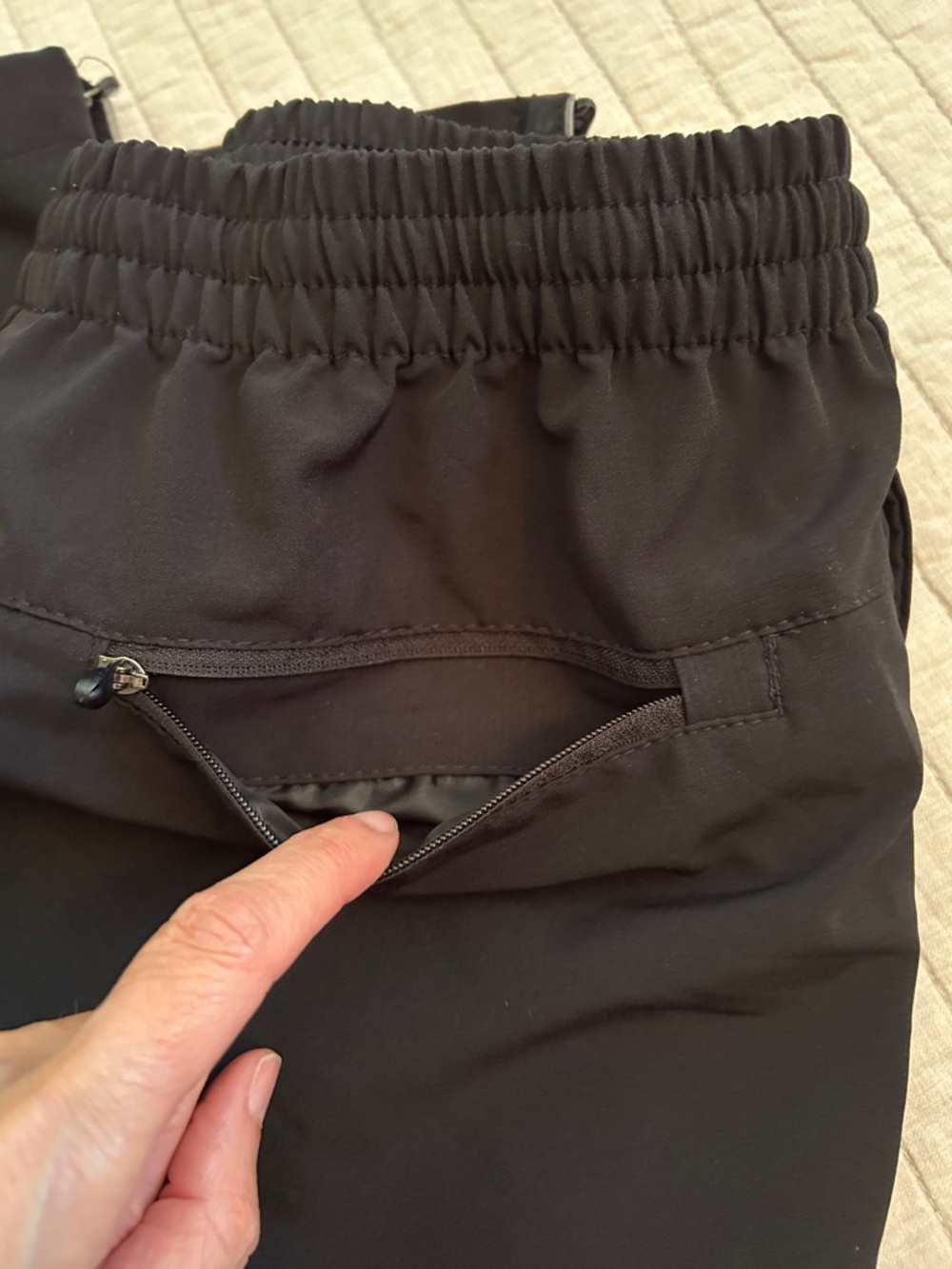 New Balance Black Athletic gym pull on sporty straight leg Pants M Mens - Picture 12 of 12